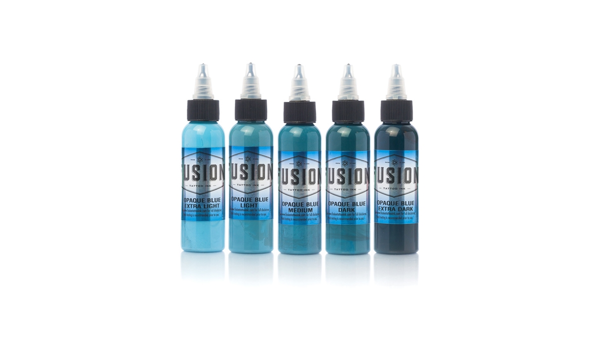 Fusion 2oz Opaque Blue Set, 5 Colors